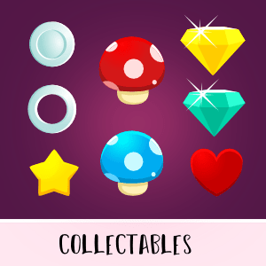 2D Game collectable icons