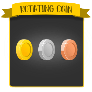 2D game rotating coin