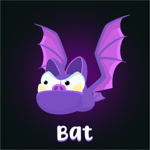 Bat character game sprite