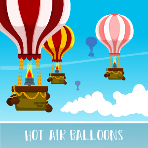 Hot air ballons