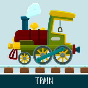 Train 2D game asset